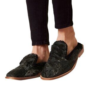 Free People Butterfly Effect Mules Black Slippers EU Sz 36 / US 5.5 Womens
